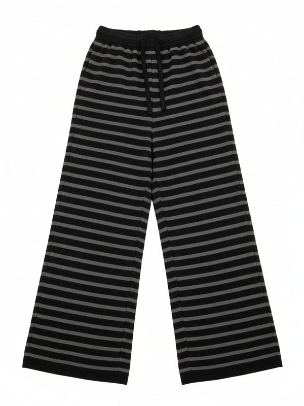 Striped Wide Leg Knit Pants — alternate view
