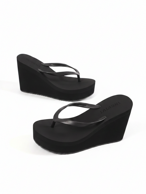 Platform Wedge Flip Flops — alternate view
