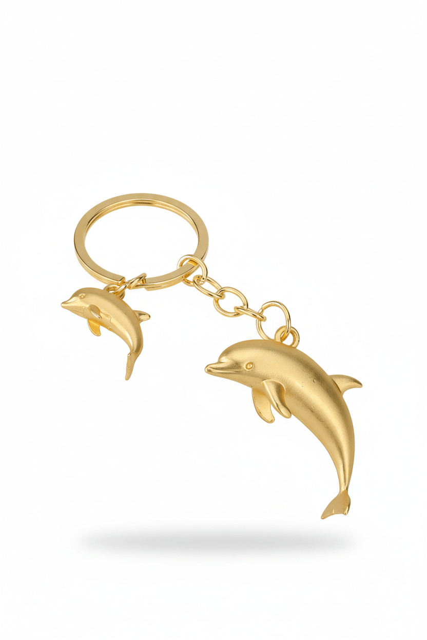 3D dolphin keychain - detail shot