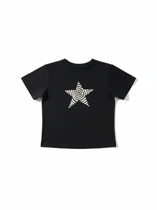 Spiral Star Baby Tee — alternate view