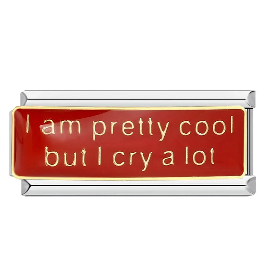 Enamel slogan Italian charm collection - alternate view
