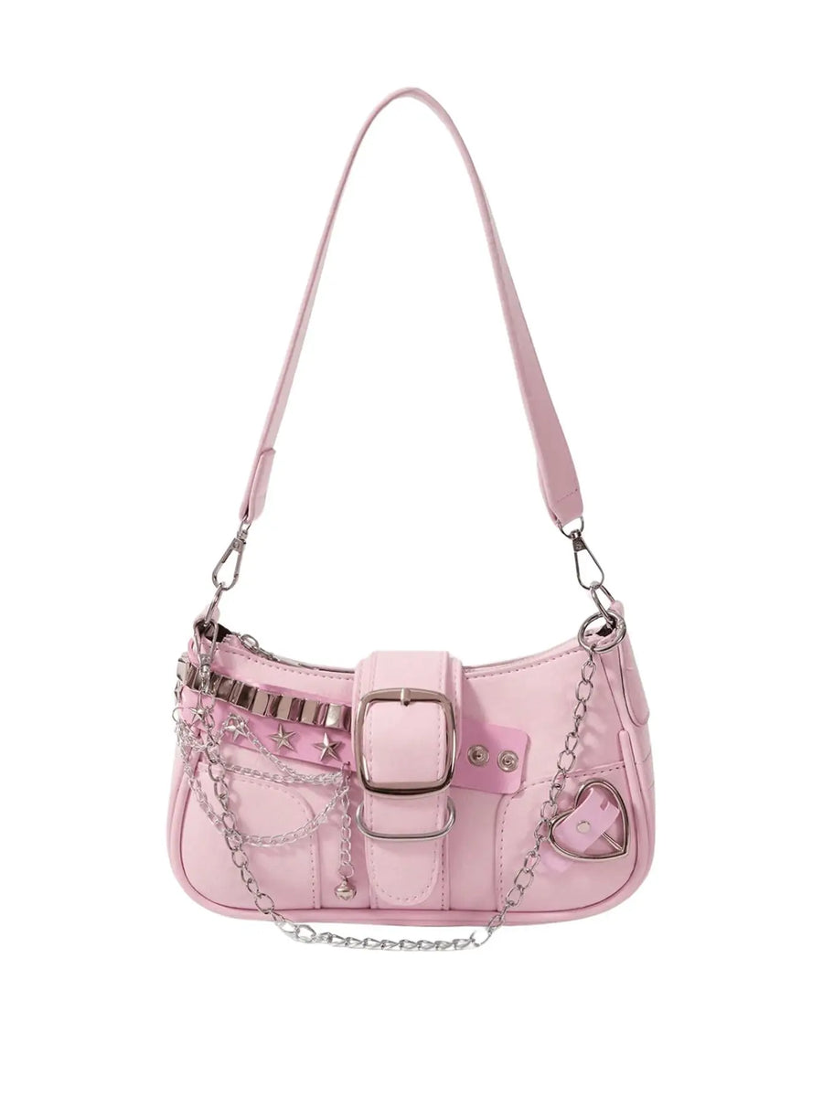 Maximalist embellished Y2K shoulder bag - view 11