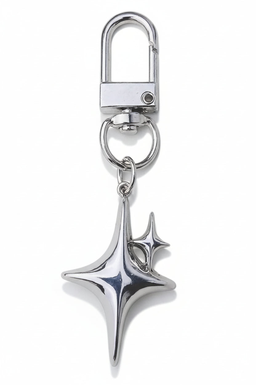 Star moon metal keychain - view 11