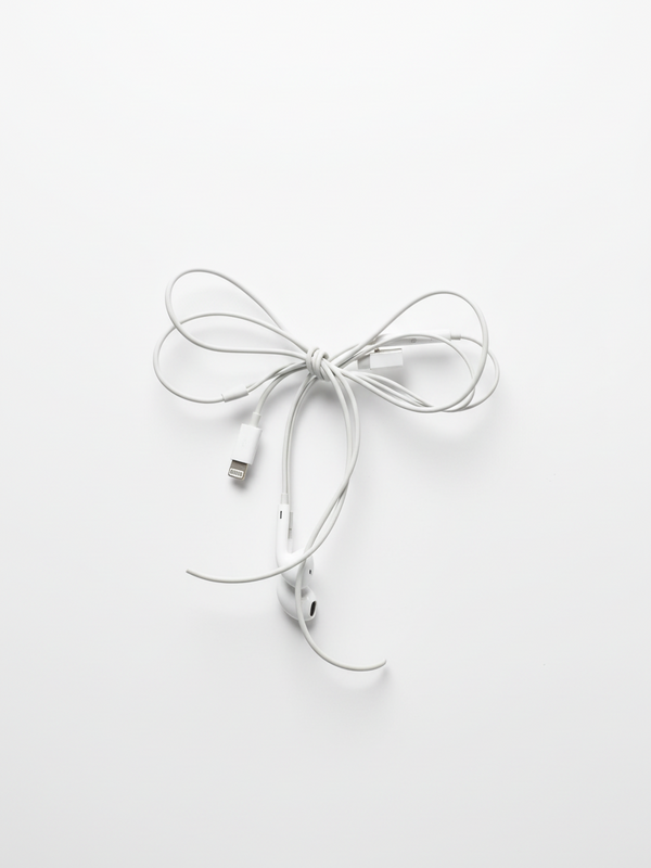 Headphone Wire Bow Hair Clip — alternate view