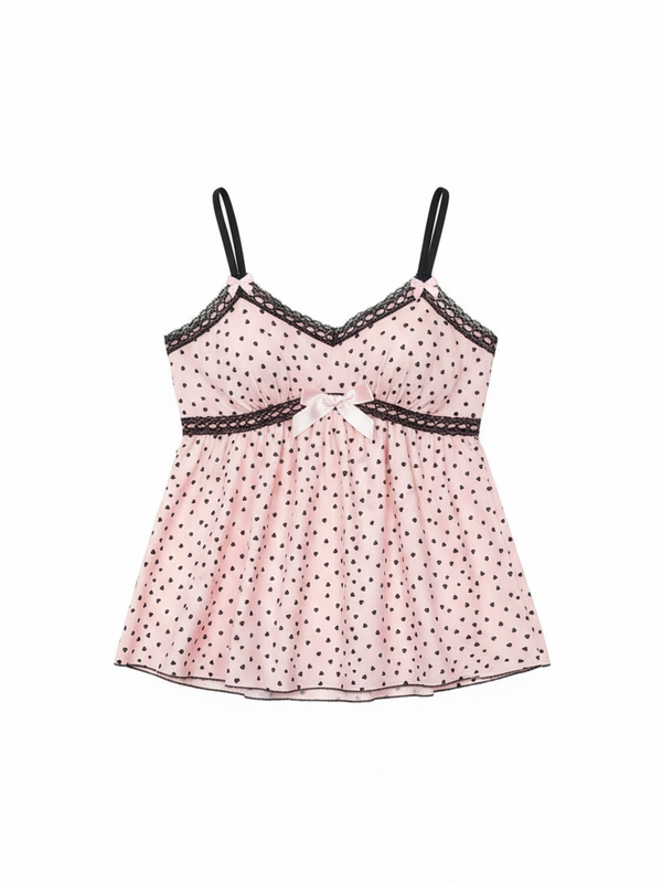 Polka Dot Babydoll Top — alternate view