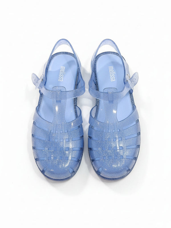 Lavender Glitter Jelly Sandals