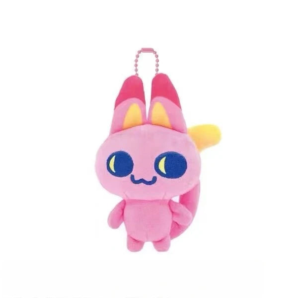 Tamagotchi plush bag charm keychain - styling view