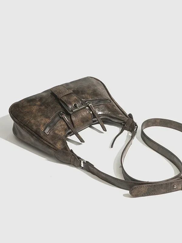Retro belt clasp shoulder bag