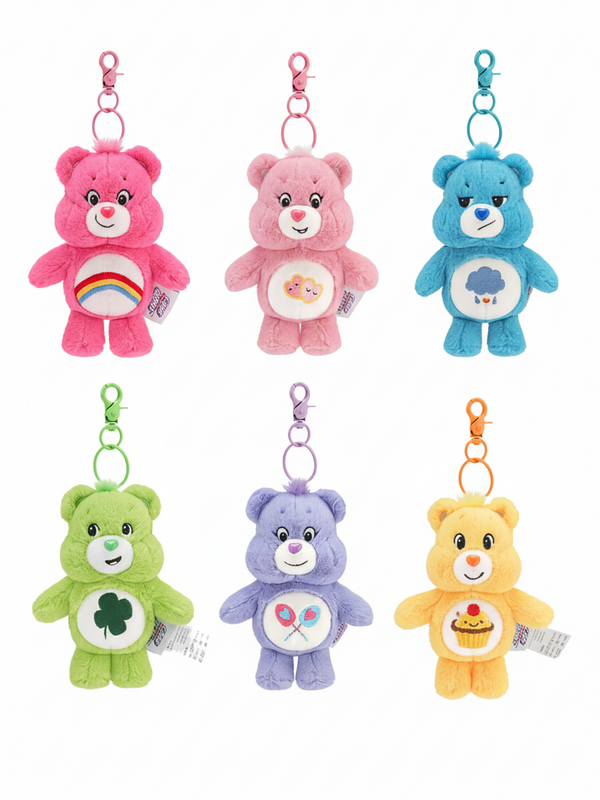 Care Bears plush bag charm keychain