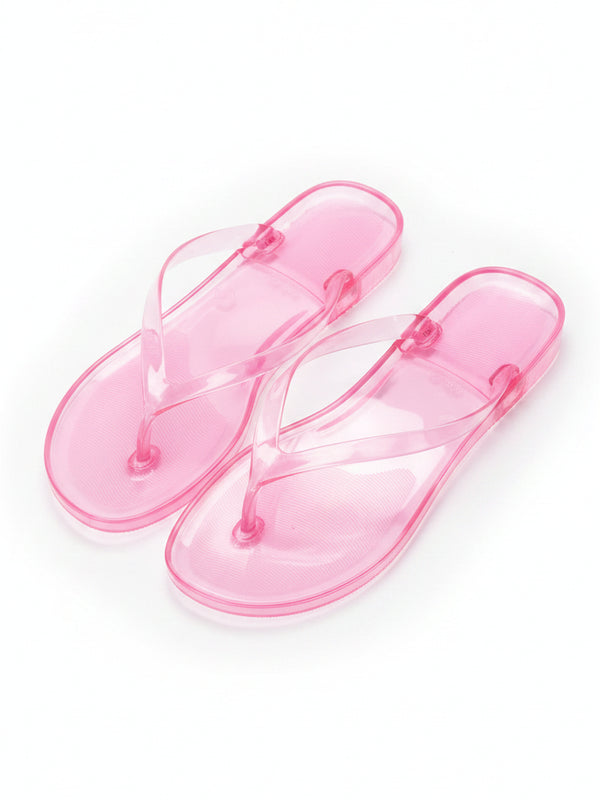 Crystal Flip Flop Jelly Sandals
