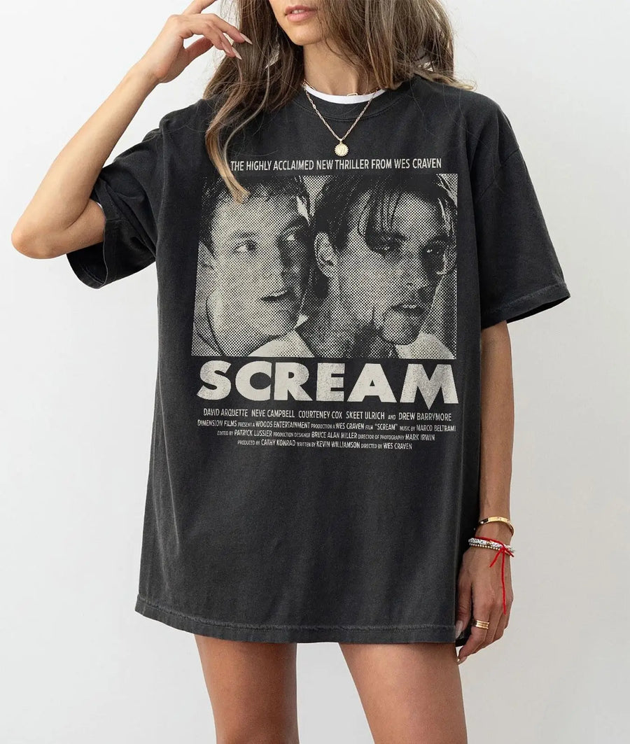 Scream 1996 movie poster graphic t-shirt - alternate view