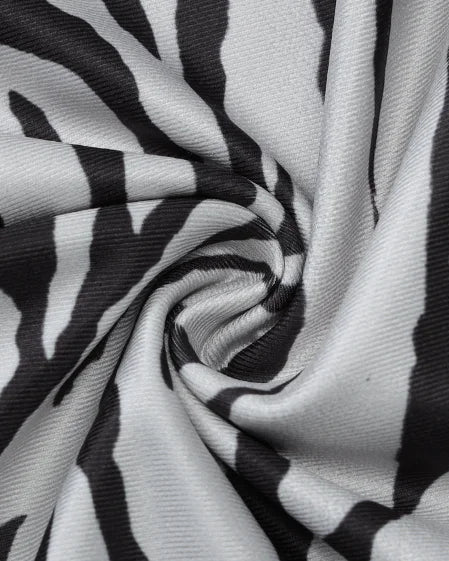 Zebra Cowl Neck Tank Top