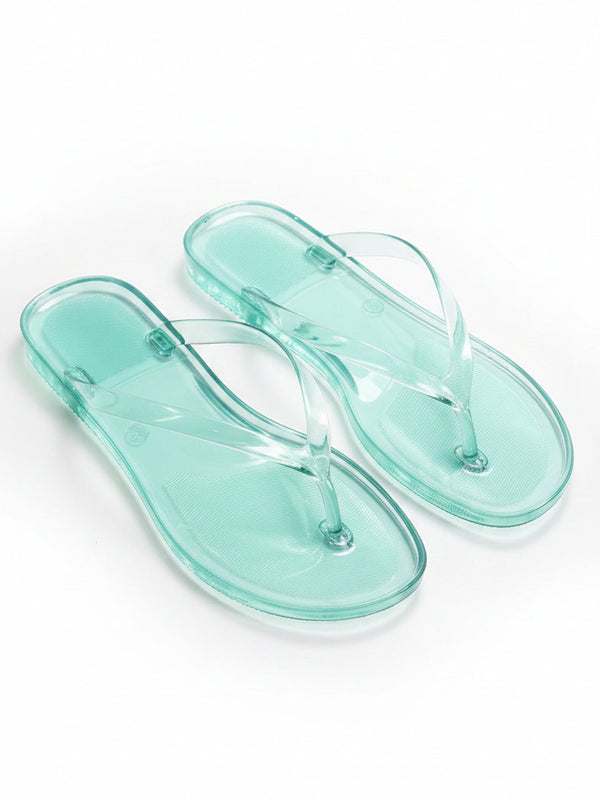 Crystal Flip Flop Jelly Sandals — alternate view