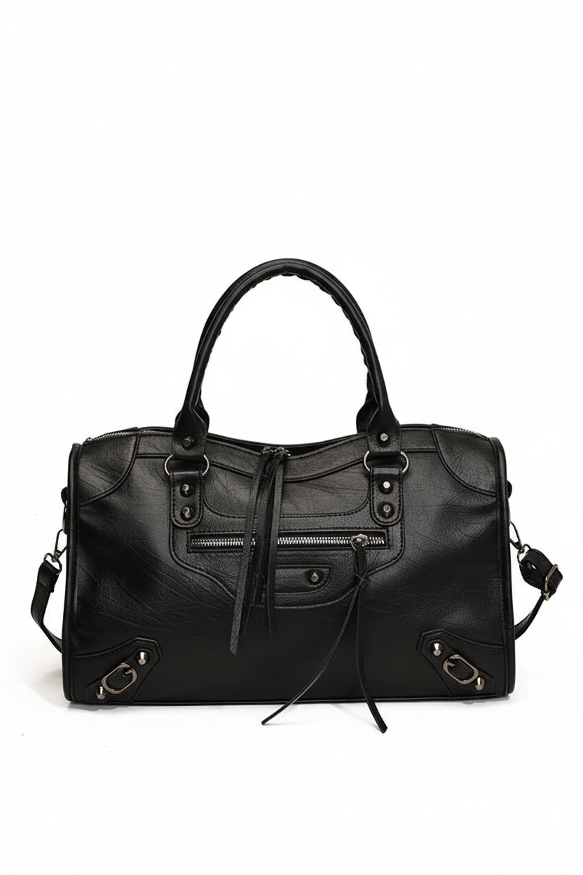 Y2K square motorcycle tote bag