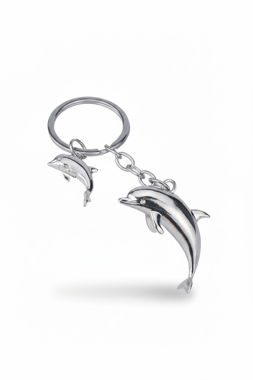 3D dolphin keychain
