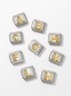 Mixed Metal Alphabet Charms