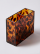 Tortoise Print Acrylic Bathroom Organizer