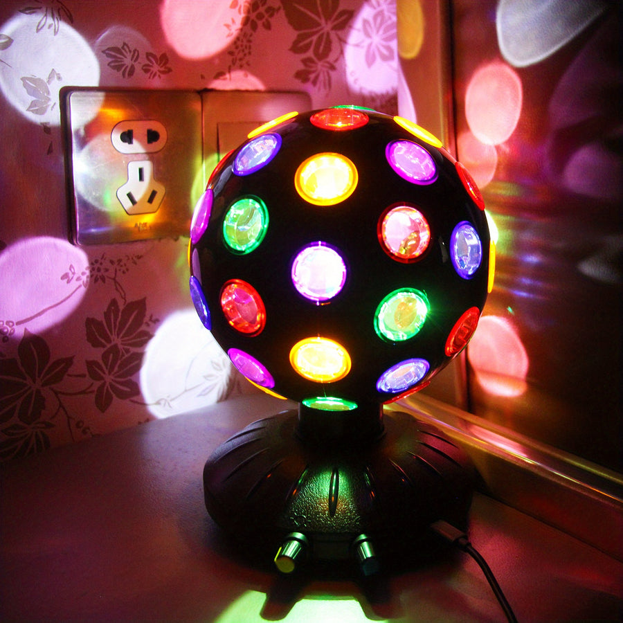 Rainbow disco USB light projecting colors - styling view