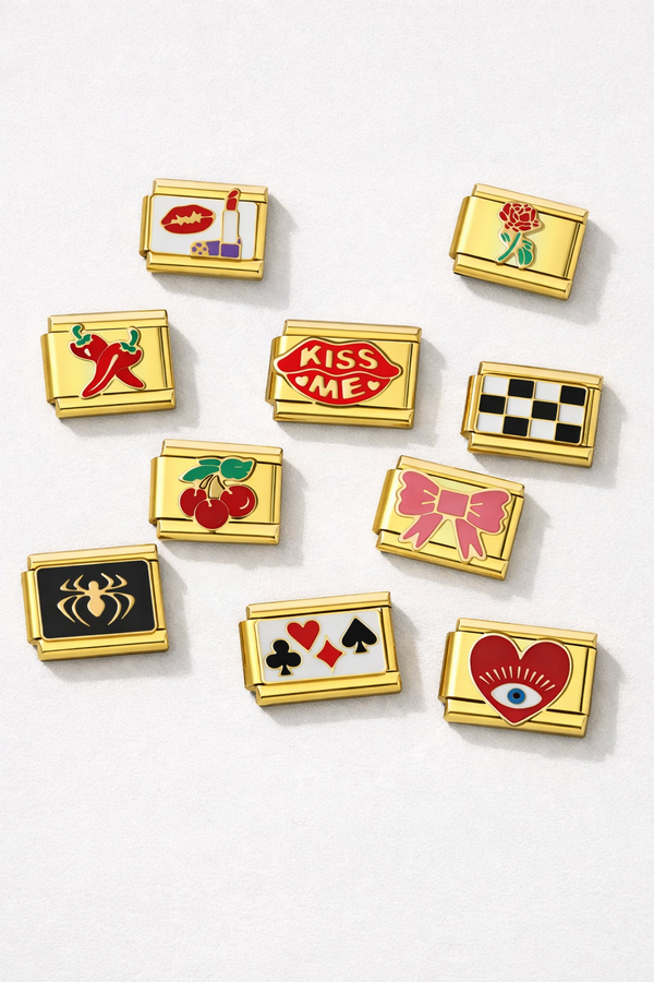 Italian charms collection one on bracelet