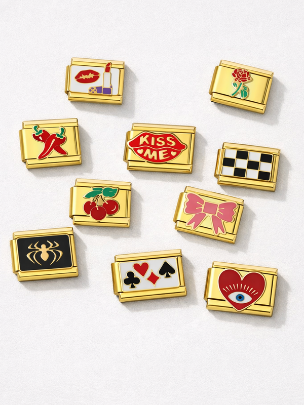 Italian charms collection one on bracelet