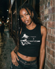 Guitar Print Ribbed Tank