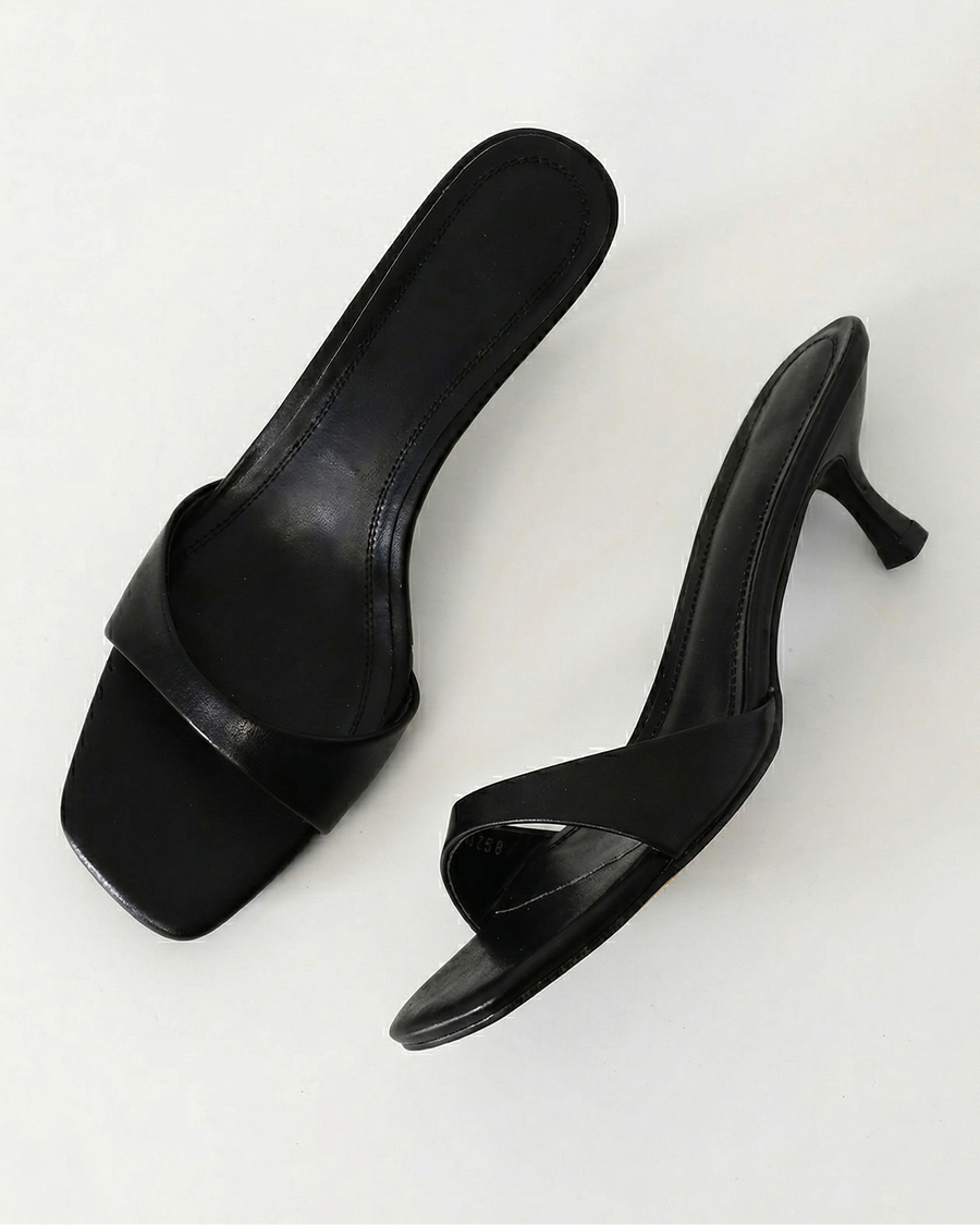 Open Toe Kitten Heels