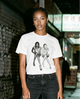 90s Models Graphic Print Crop Tee