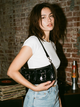 Double Pocket Buckle Shoulder Bag