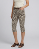 Zebra Print Capri Leggings